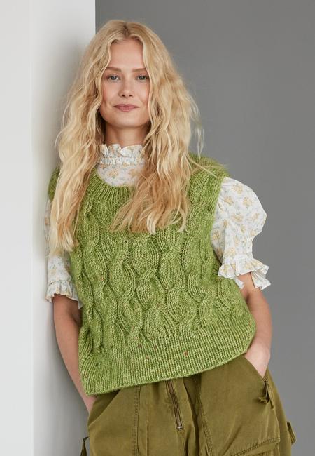 Anleitung Nr. 19244 Zopfpullunder aus Natural Alpaca Pelo & Natural Superkid Tweed