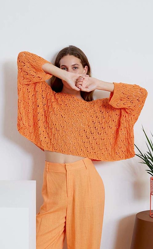 Anleitung Nr. 19667 Pullover aus Lino