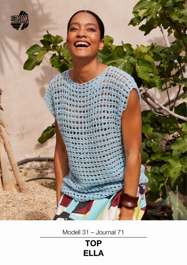 Anleitung Nr. 19407 Häkel-Top aus Ella (Lana Grossa)