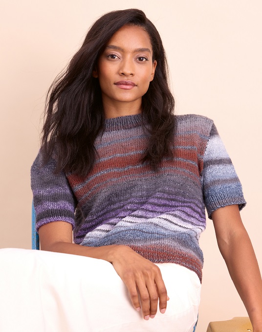 Anleitung Nr. 19905 Kurzarm-Pullover aus Gomitolo Modo