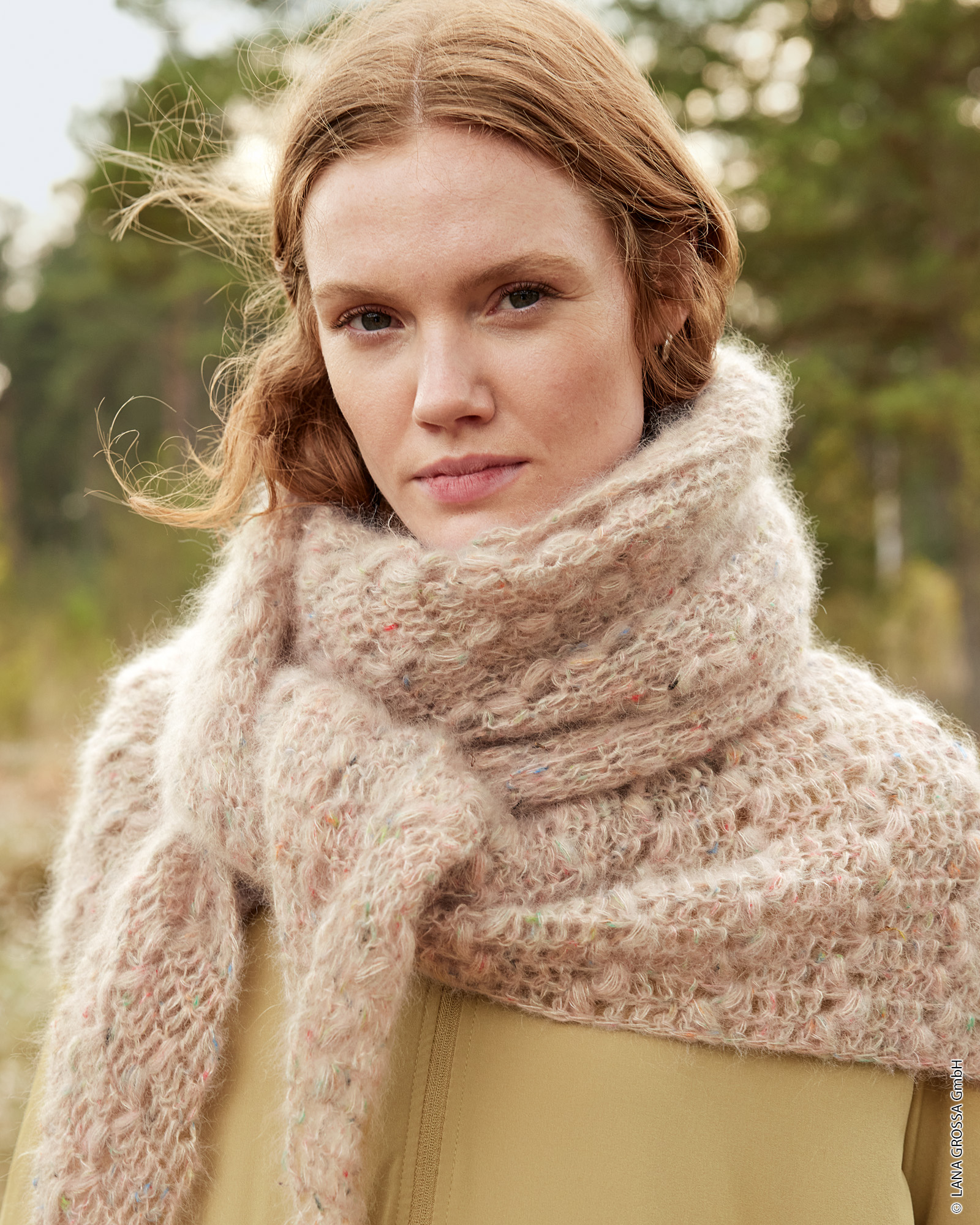 Anleitung Nr. 18776 Häkeltuch aus Natural Superkid Tweed