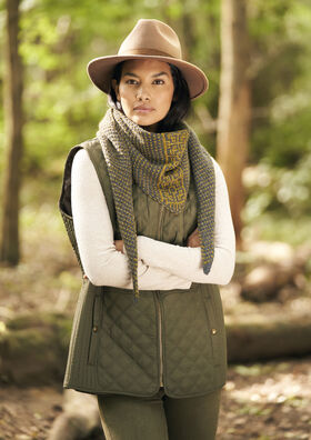 Tweed Shawlette