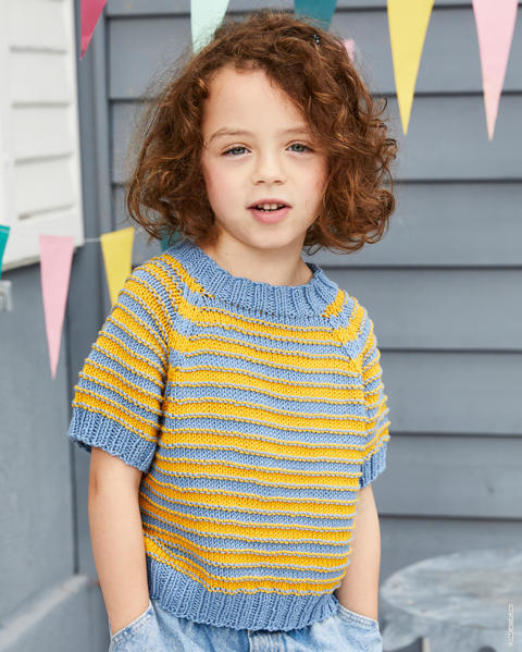 Anleitung Nr. 17558 Kindershirt aus Landlust Baumwolle