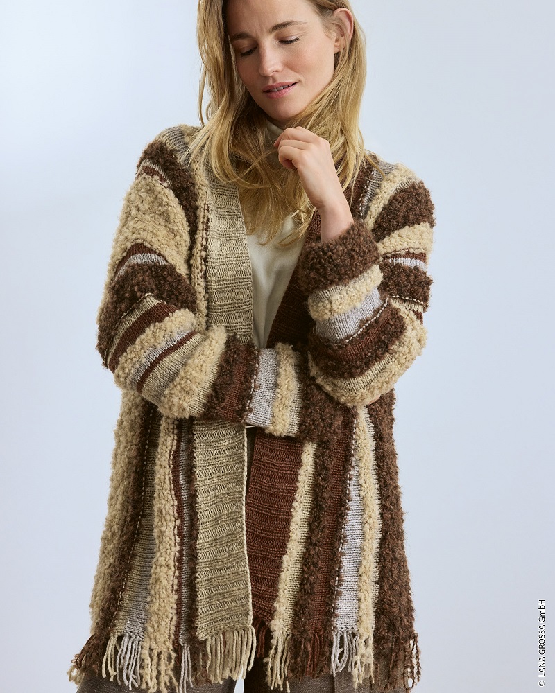 Anleitung Nr. 19837 Cardigan aus Orsetto Mouliné, Orsetto & Baco Bamboo