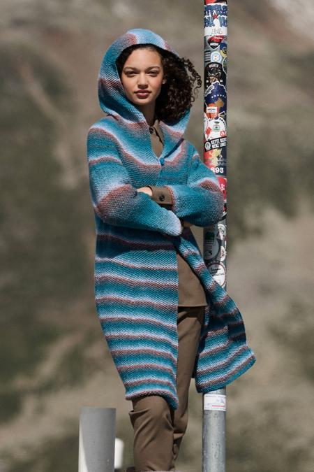 Anleitung Nr. 19099 Hoodie-Mantel aus Gomitolo Gala