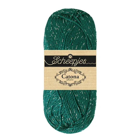 401-S Dark Teal - Silver (Catona Shine)