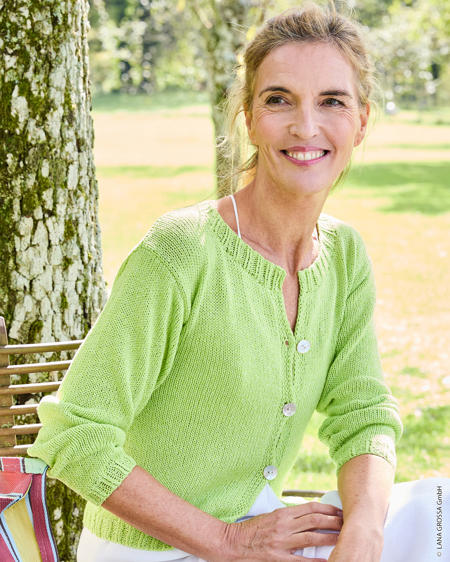 Anleitung Nr. 18807 Strickjacke aus Landlust Sommerseide