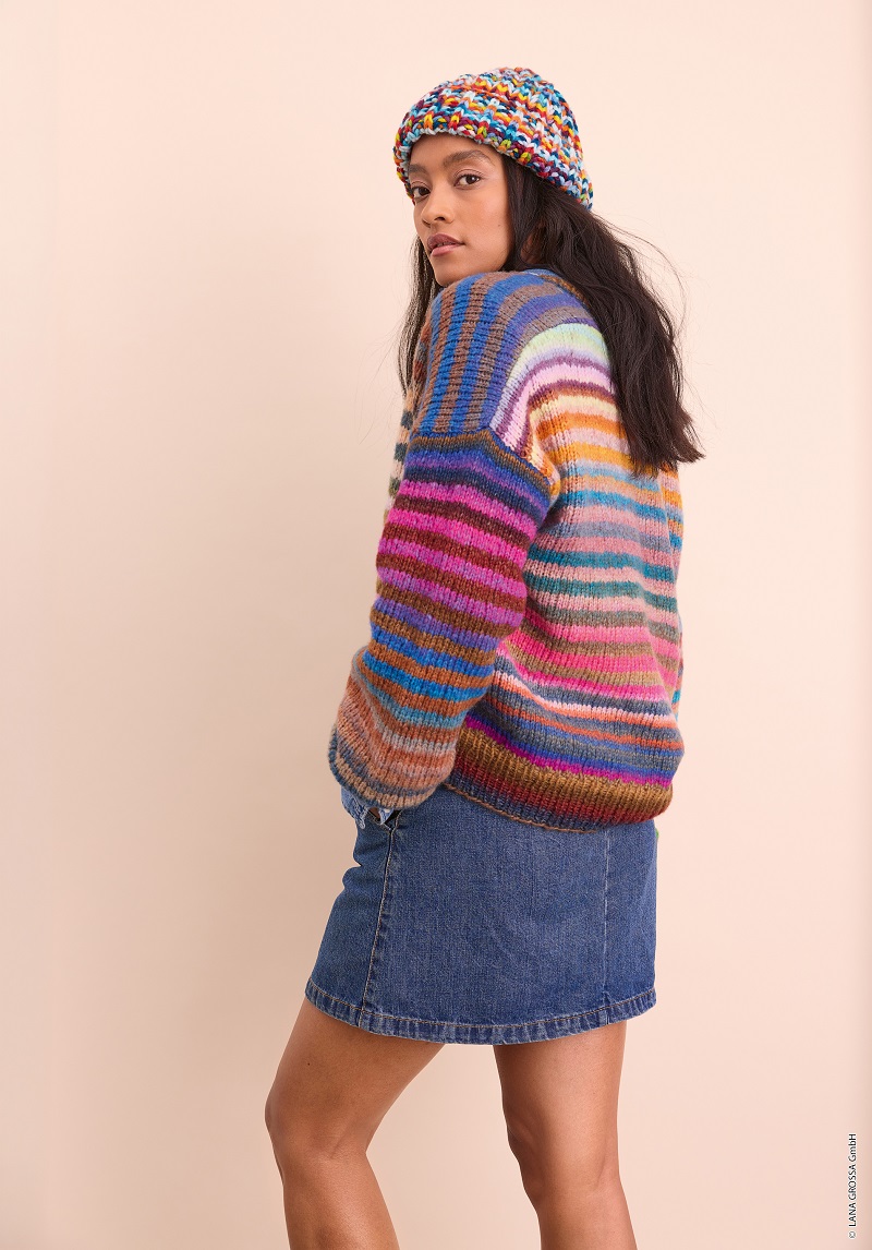 Anleitung Nr. 19902 Streifencardigan aus Candy