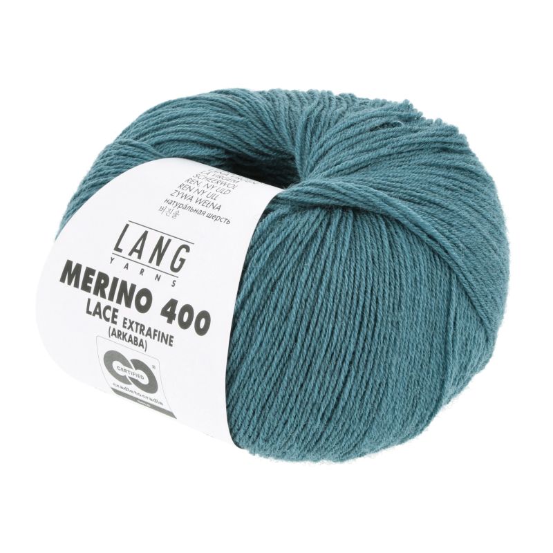796.0373 smaragd melange (Merino 400 Lace)
