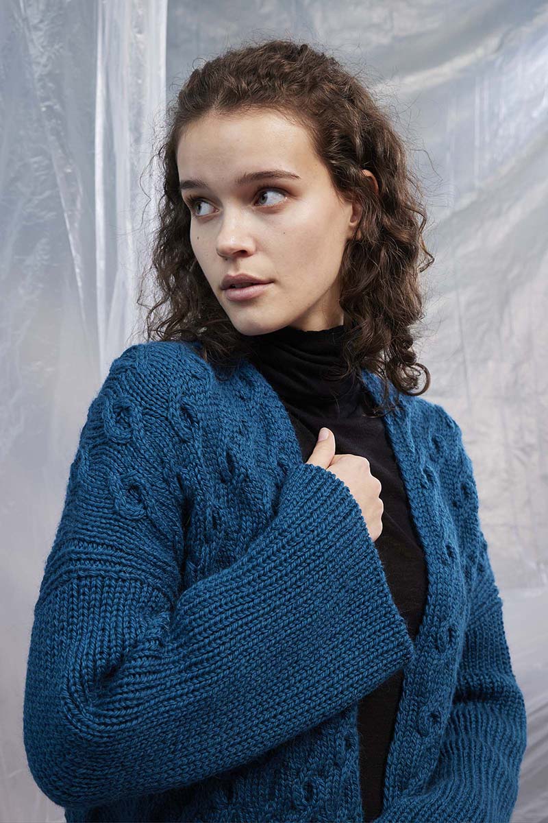 Anleitung Nr. 18861 Top down Jacke "Indira" aus Carpe Diem (Lang Yarns)