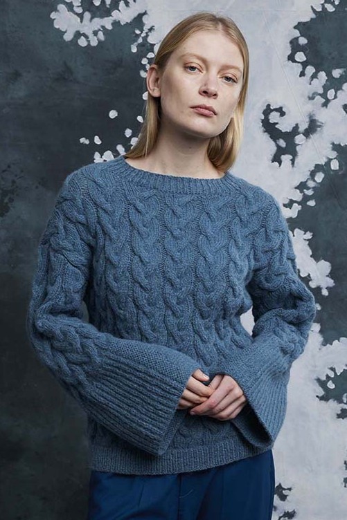 Anleitung Nr. 18845 Pullover "Estelle" aus Malou light (Lang Yarns)