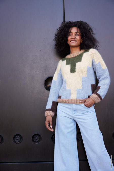 Anleitung Nr. 18998 Pullover aus Mohair di Gio