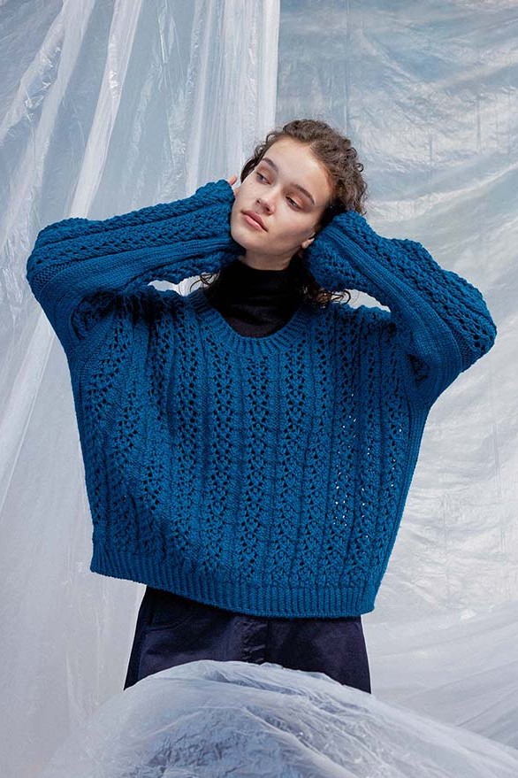 Anleitung Nr. 18860 Top down Pullover "Nicole" aus Carpe Diem (Lang Yarns)