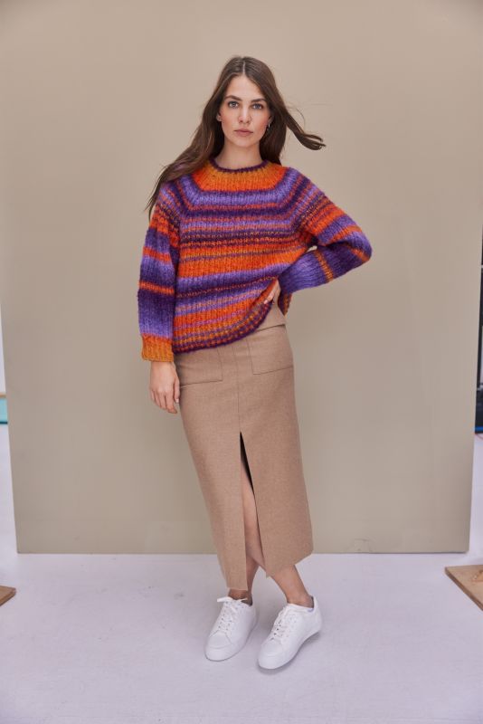 Anleitung Nr. 17615 Topdown-Pullover aus Gigante