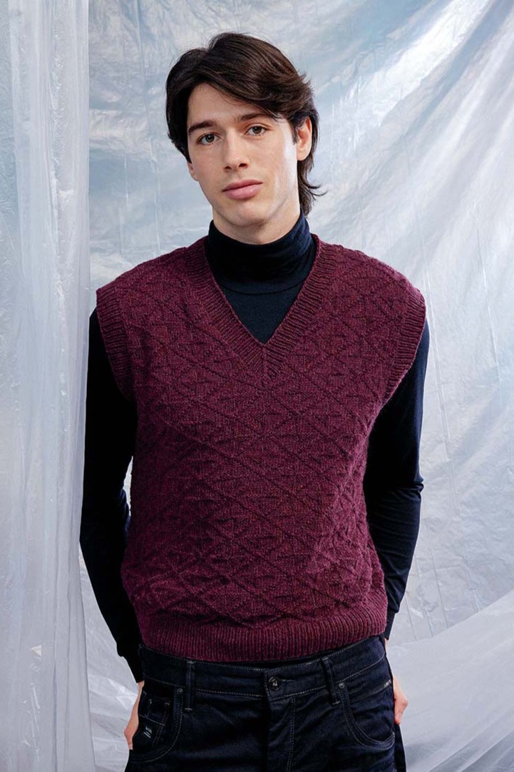 Anleitung Nr. 18857 Pullunder "Charles" aus Cashmere Premium (Lang Yarns)