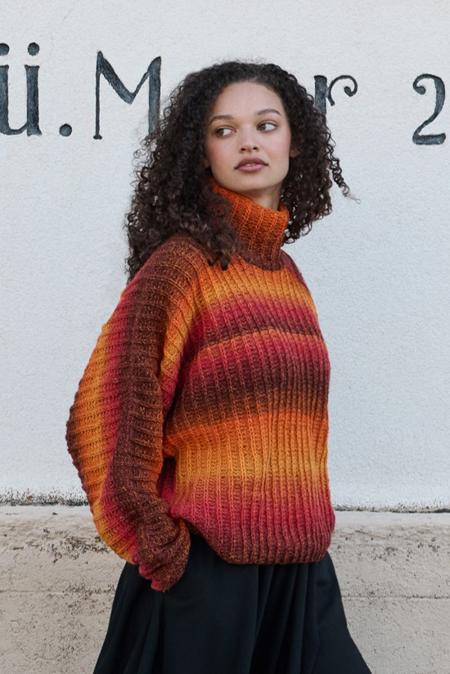 Anleitung Nr. 19115 Fledermaus-Pullover aus Gomitolo Versione