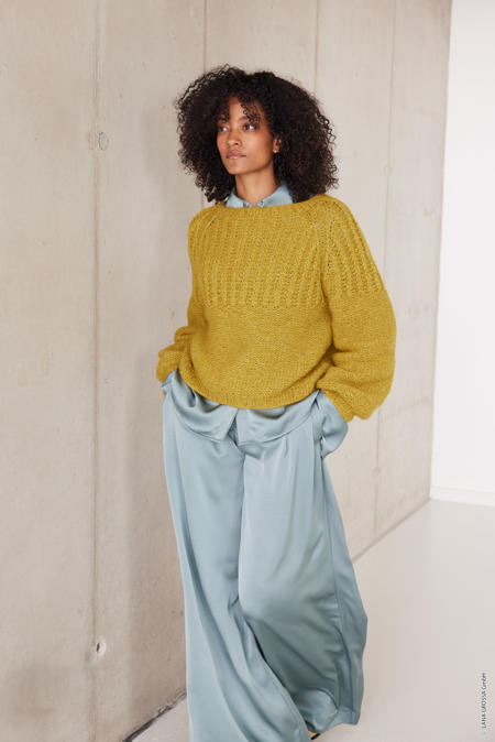 Anleitung Nr. 19010 Top-Down Raglansweater aus Alpaca Air II