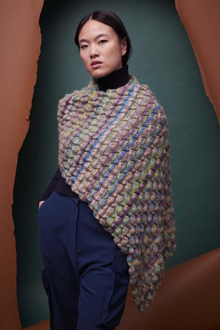 Anleitung Nr. 18886 Schultertuch "Rosalba" aus Aurora (Lang Yarns)