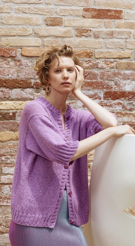 Anleitung Nr. 19443 Jacke Top Down "Art Walk" aus Whisper (Lang Yarns)