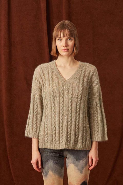 Anleitung Nr 17708 Pullover "Wally" aus Mohair 21 und Astra