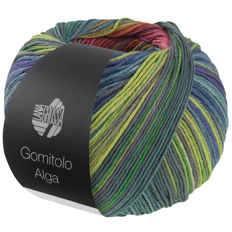 2026 Fuchsia/Violett/Pistazie/Petrol-/Graugrün/Lila/ Graphitgrau (Gomitolo Alga)