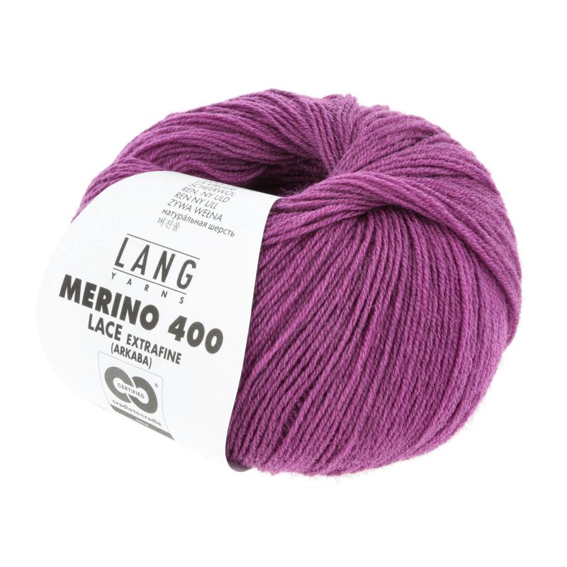 796.0366 fuchsia melange (Merino 400 Lace)