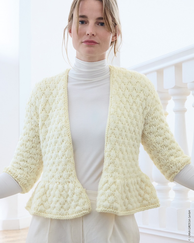 Anleitung Nr. 19827 Cardigan aus Winter Softness 