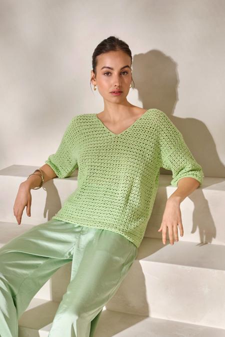 Anleitung Nr. 19537 Pullover aus Landlust Sommerseide