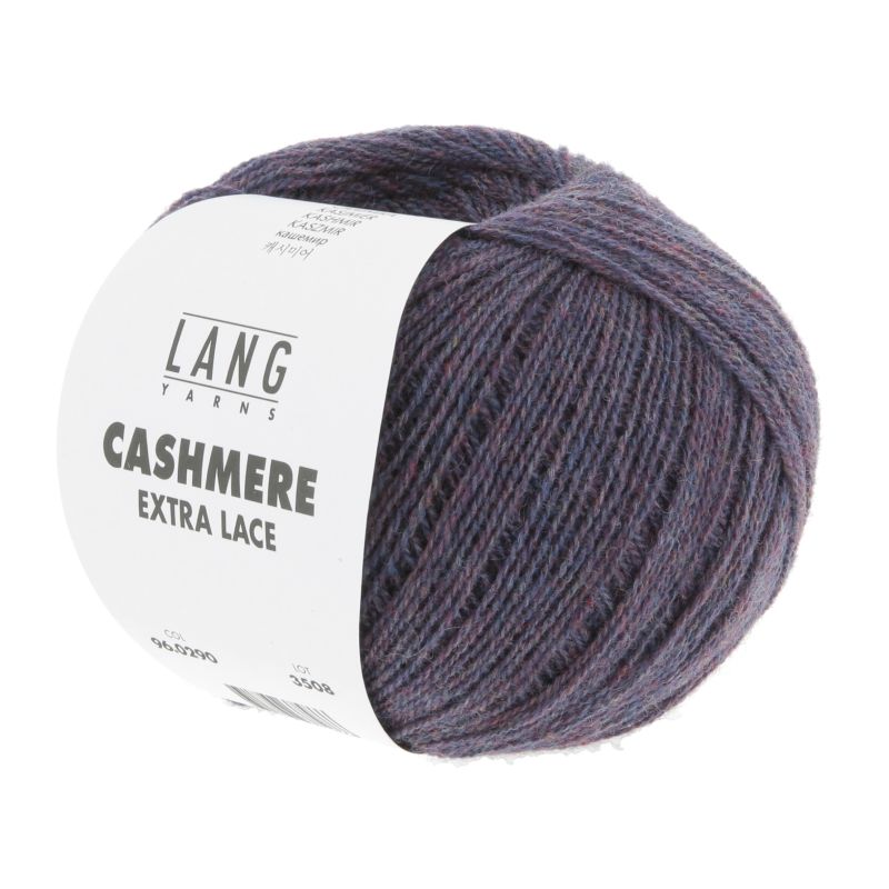 96.0290 dunkelviolett melange (Cashmere Extra Lace)