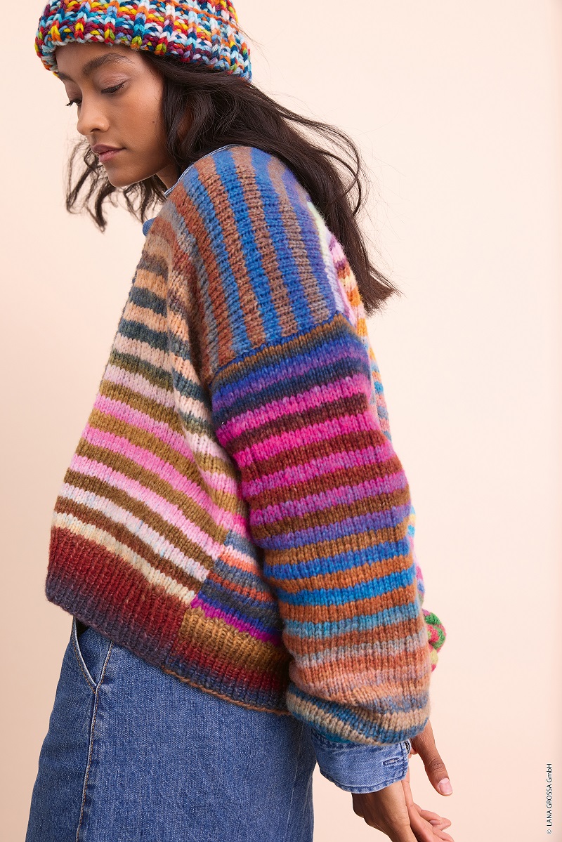 Anleitung Nr. 19902 Streifencardigan aus Candy