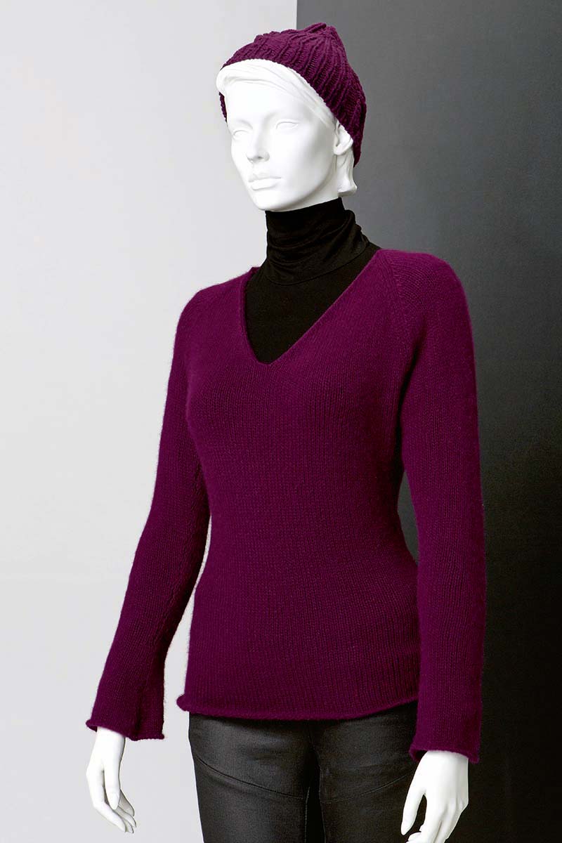 Anleitung Nr. 20023 Raglanpullover aus Cashmere Premium