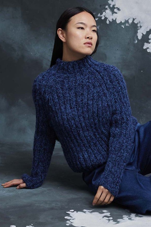 Anleitung Nr. 18846 Pullover "Christy" aus Suri Alpaca (Lang Yarns)