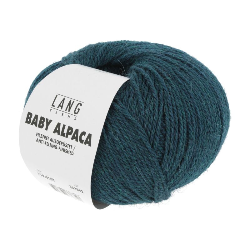 719.0188 petrol dunkel melange  (Baby Alpaca Lang)