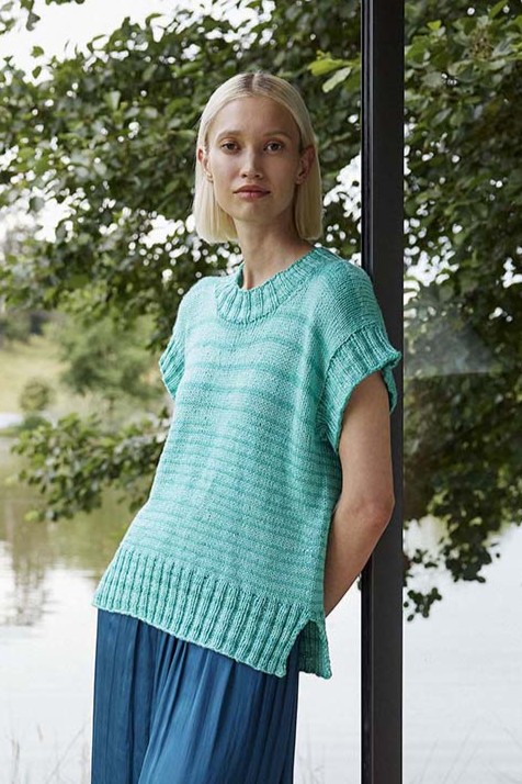 Anleitung Nr. 18339 Pullunder Top Down "Flow of Life" aus Glow (Lang Yarns)