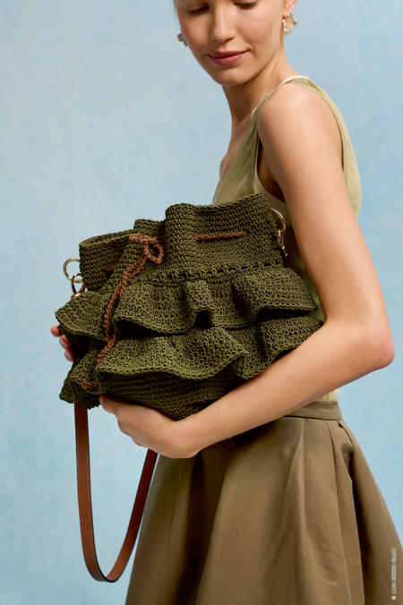 Anleitung Nr. 19610 Rüschentasche aus The Core (Lana Grossa)