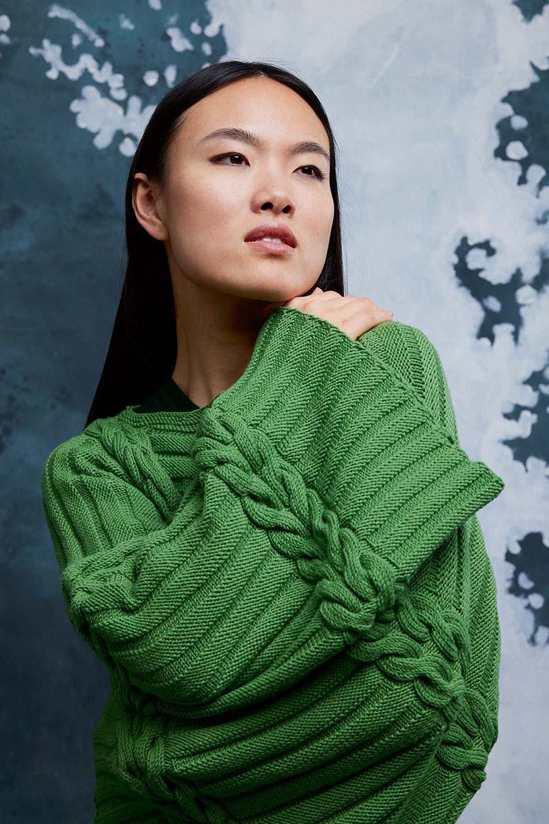 Anleitung Nr. 18844 Pullover "Adriana" aus Merino 120 (Lang Yarns)