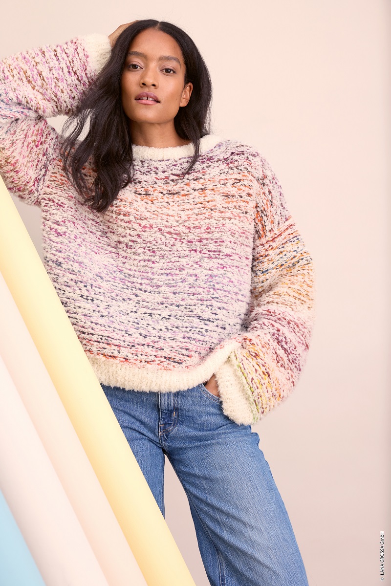 Anleitung Nr. 19914 Streifenpullover aus Candy & Pelliccia
