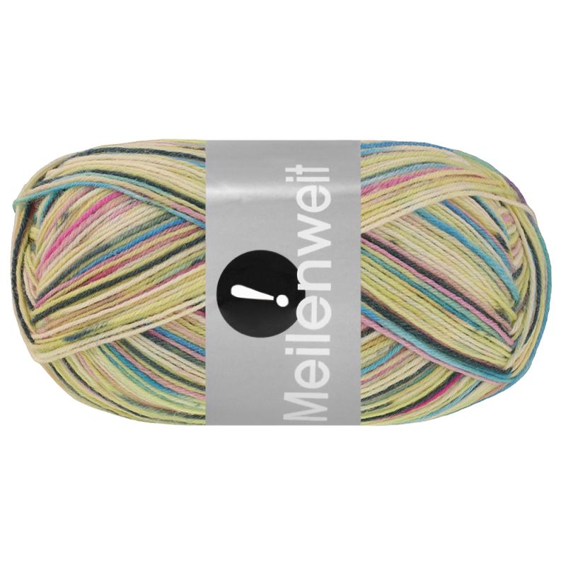 3047 Vanille/Rosa/Pink/Dunkelgrün/Rohweiß/Blau
