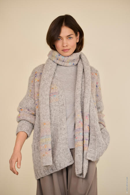 Anleitung Nr. 18936 Schal aus Alpaca Air II & Cassata