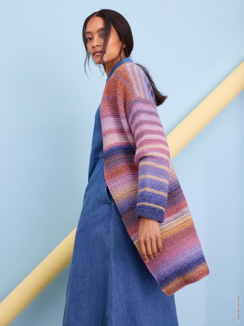 Anleitung Nr. 19909 Cardigan aus Gomitolo Modo