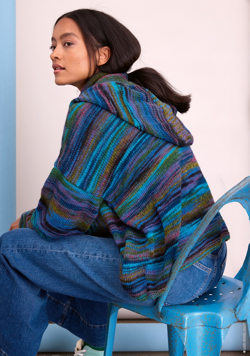 Anleitung Nr. 19915 Hoodie Oversized aus Gomitolo Disegno