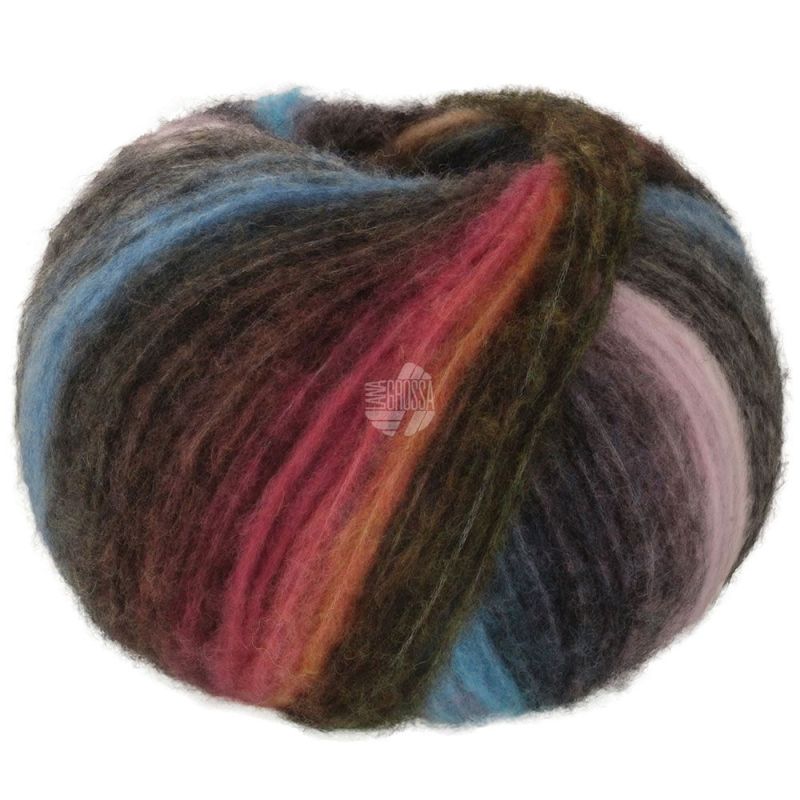 01 Dunkelgrau/Brombeer/Orange/Gelb-/Dunkelgrün/Blau (Bomba)