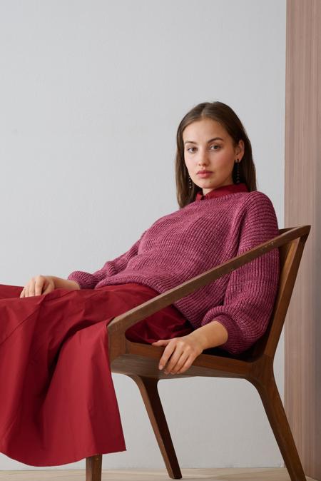 Anleitung Nr. 19148 Pullover aus Brigitte Silkdream