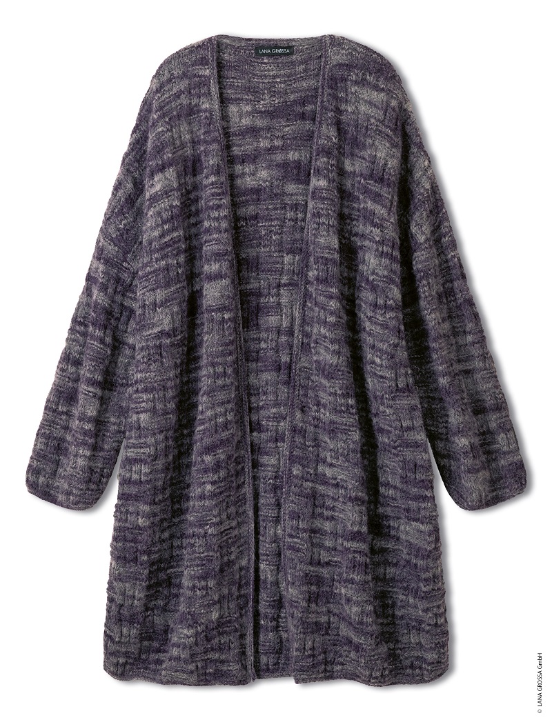 Anleitung Nr. 19948 Long-Cardigan aus Pelo Cashmere