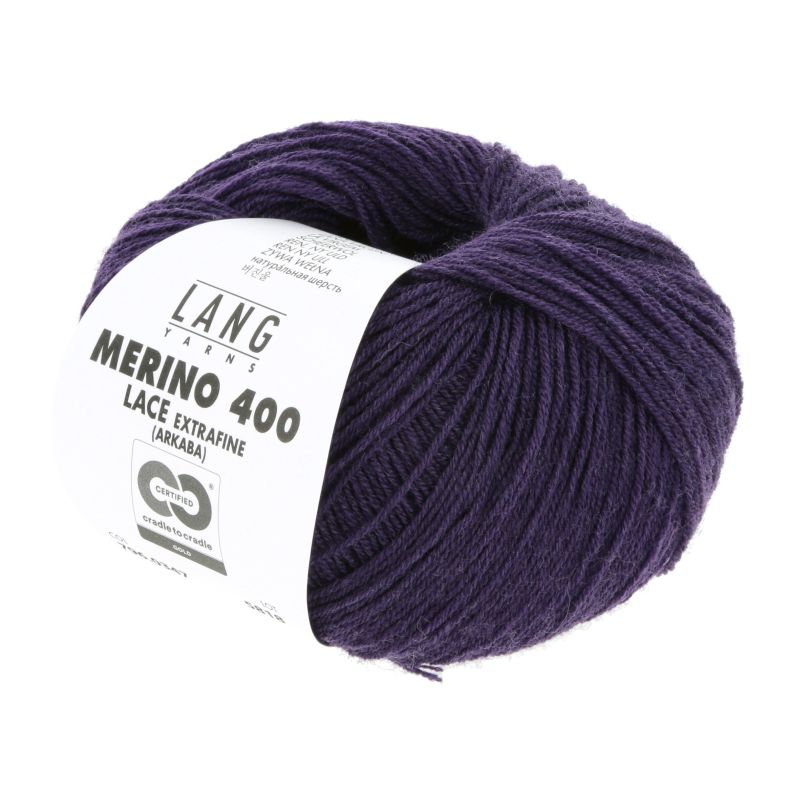 796.0347 violett melange (Merino 400 Lace)