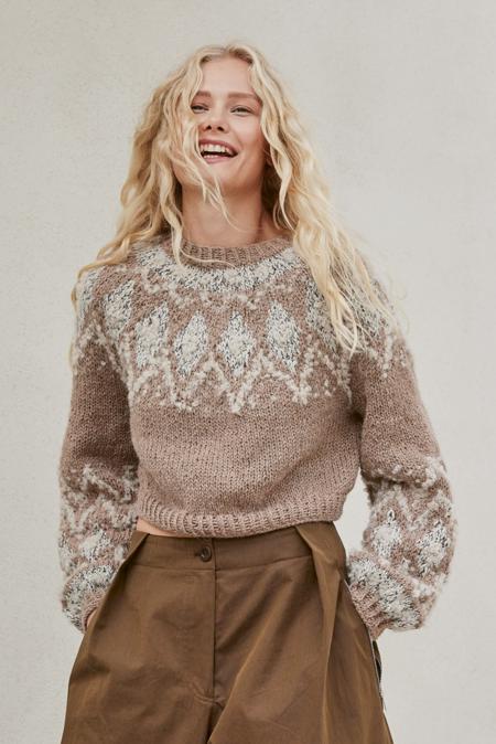 Anleitung Nr. 19214 Cropped-Pullover aus Natural Lama Chunky, Orsetto & Glamour