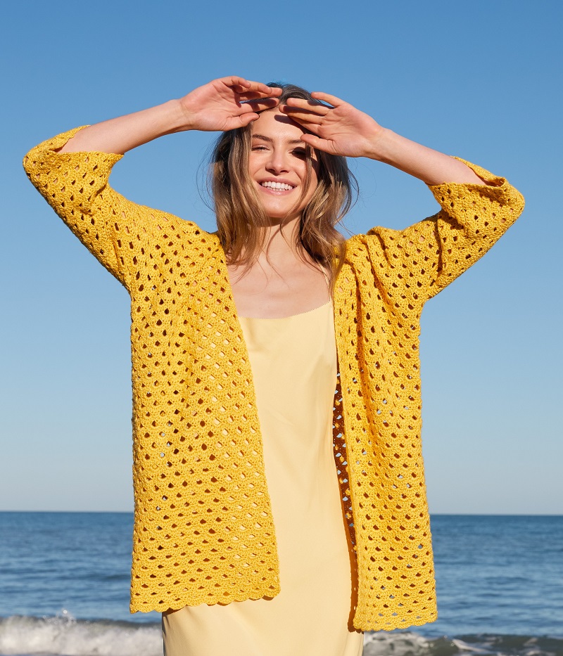 Anleitung Nr. 19574 Cardigan aus Linarte (Lana Grossa)