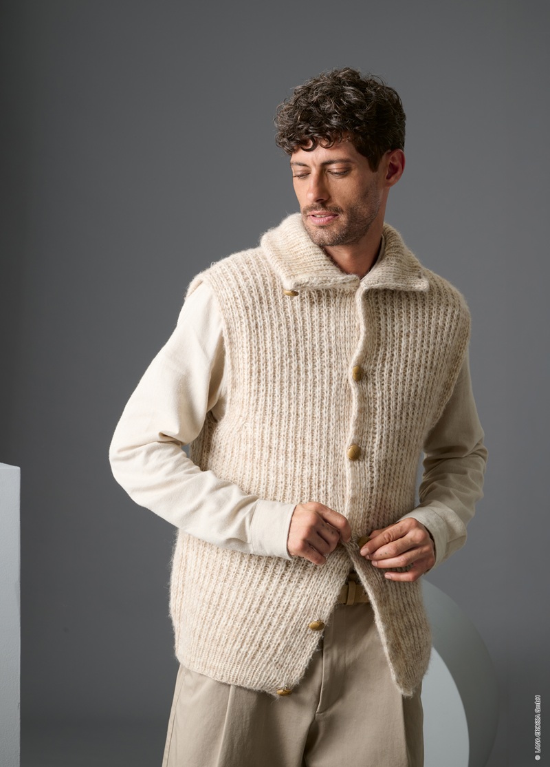 Anleitung Nr. 20008 Weste aus Pelo Cashmere