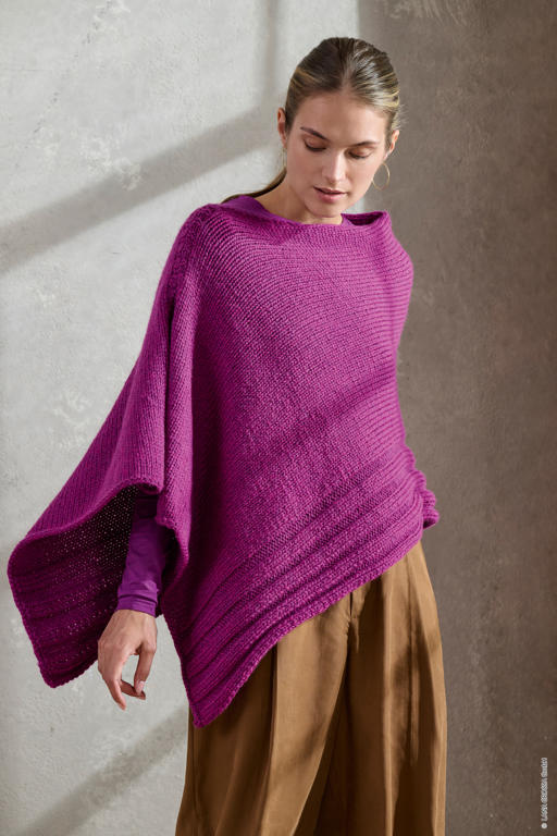 Anleitung Nr. 18033 Poncho aus Cool Merino Big