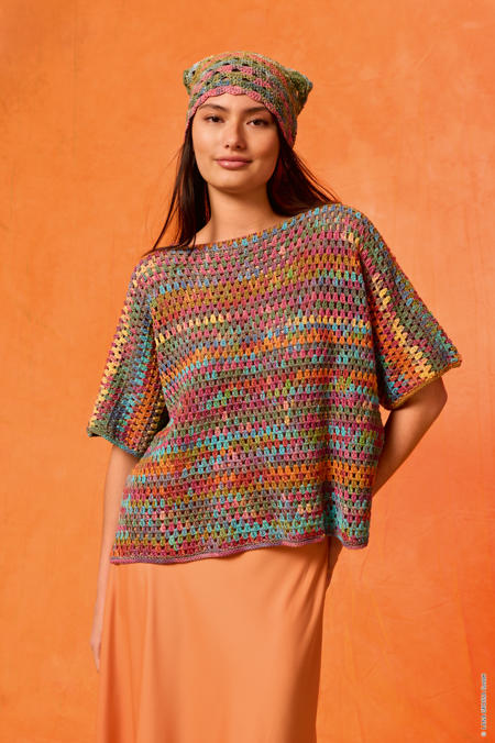 Anleitung Nr. 19643 Shirt aus Gomitolo Alga (Lana Grossa)